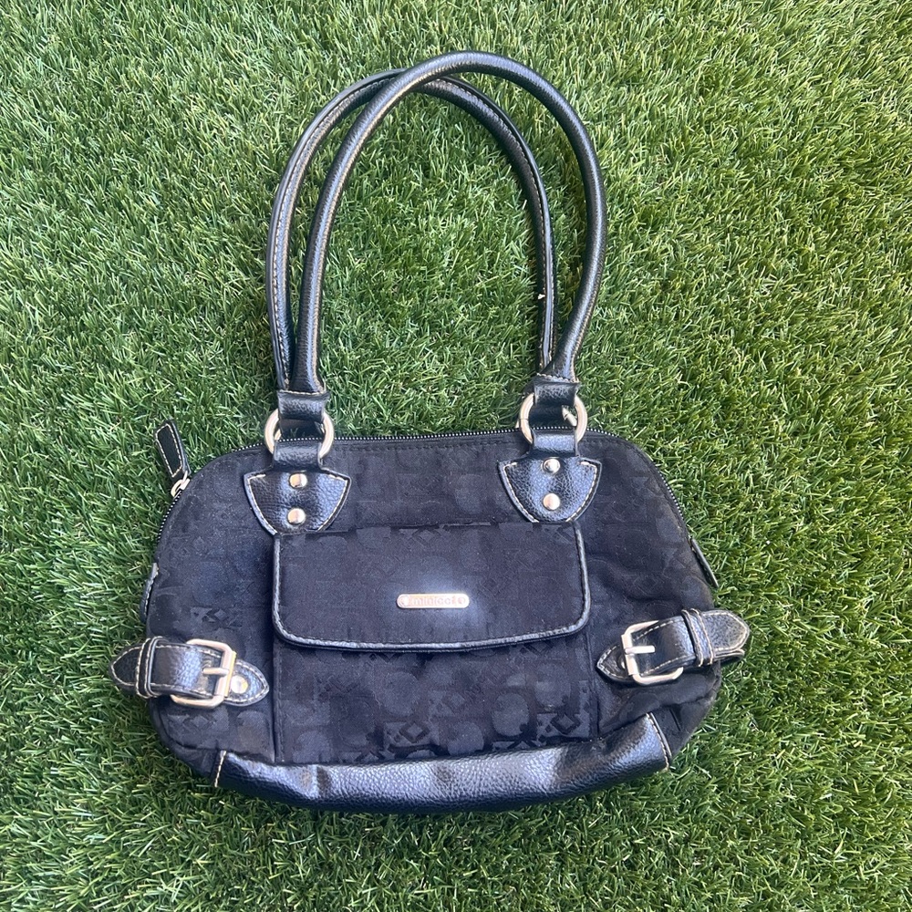 Y2K Minicci Mini Buckle Shoulder Bag Black